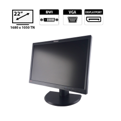 Монитор Lenovo ThinkVision LT2252p / 22" (1680x1050) TN / DVI, VGA, DisplayPort