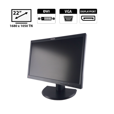 Монитор Lenovo ThinkVision LT2252p / 22" (1680x1050) TN / DVI, VGA, DisplayPort