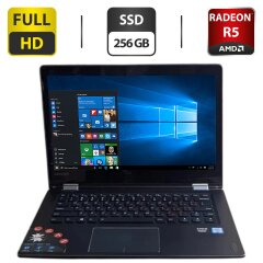 Ноутбук-трансформер Lenovo Yoga 510 / 14" (1920x1080) TN Touch / Intel Core i7-6500U (2 (4) ядра по 2.5 - 3.1 GHz) / 8 GB DDR4 / 256 GB SSD / AMD Radeon R5 M330, 2 GB GDDR3, 64-bit / WebCam