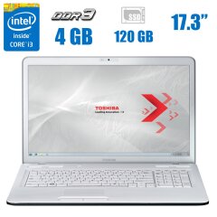 Ноутбук Toshiba Satellite C670 / 17.3" (1600x900) TN / Intel Core i3-2310M (2 (4) ядра по 2.1 GHz) / 4 GB DDR3 / 120 GB SSD / Intel HD Graphics 3000 / WebCam 