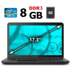 Ноутбук Toshiba Satellite C870 / 17.3" (1600x900) TN / Intel Core i3-2310M (2 (4) ядра по 2.1 GHz) / 8 GB DDR3 / 256 GB SSD / Intel HD Graphics 3000 / WebCam