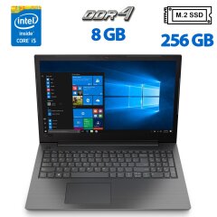 Ультрабук Lenovo IdeaPad V130-15IKB / 15.6'' (1920x1080) TN / Intel Core i5-7200U (2 (4) ядра по 2.5 - 3.1 GHz) / 8 GB DDR4 / 256 GB SSD M.2 / Intel HD Graphics 620 / WebCam / HDMI / Windows 10 Pro