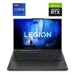 Игровой ноутбук Б-класс Lenovo Legion Pro 7 16IRX8H / 16" (2560x1600) IPS / Intel Core i9-13900HX (24 (32) ядра по 3.9 - 5.4 GHz) / 16 GB DDR5 / 1000 GB SSD M.2 / nVidia GeForce RTX 4080, 12 GB GDDR6, 192-bit / WebCam / Win 11 Pro