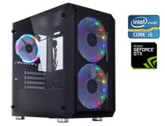 Игровой ПК Qube Neptune Tower / Intel Core i5-11400F (6 (12) ядер по 2.6 - 4.4 GHz) / 16 GB DDR4 / 1000 GB SSD / nVidia GeForce GTX 1080 Ti, 11 GB GDDR5X, 352-bit / 650W