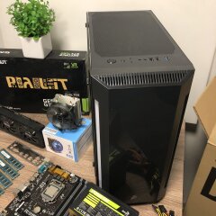 1stPlayer H5-R1 Tower NEW / Intel Core i7-4770 (4 (8) ядра по 3.4 - 3.9 GHz) / 16 GB DDR3 / 240 GB SSD NEW+500 GB HDD / nVidia GeForce GTX 1060, 6 GB GDDR5, 192-bit / 500W Aerocool VX Plus NEW