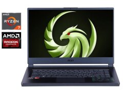 Игровой ноутбук Б-класс MSI Delta 15 A5EFK / 15.6" (1920x1080) IPS / AMD Ryzen 7 5800H (8 (16) ядер по 3.2 - 4.4 GHz) / 16 GB DDR4 / 512 GB SSD / AMD Radeon RX 6700M, 10 GB GDDR6, 160-bit / WebCam