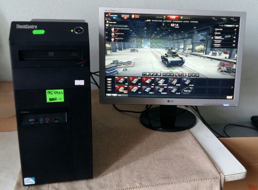 Lenovo m80 / Intel Core i3-530 (2(4) ядра по 2.9GHz) / 6GB DDR3 / 500GB HDD / GeForce GT 420 1GB 128bit + монитор LG w2242te / 22' / 1680x1050