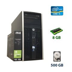 HP Compaq Pro 6300 Tower / Intel Core i5-3450 (4 ядра по 3.1 - 3.5 GHz) / 8 GB DDR3 / 500 GB HDD / nVidia GeForce GT 1030, 2 GB GDDR5, 64-bit