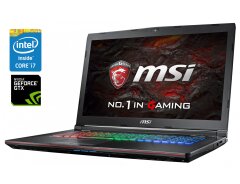 Ігровий ноутбук MSI GE72VR 6RF Apache Pro / 17.3" (1920x1080) IPS / Intel Core i7-6700HQ (4 (8) ядра по 2.6 - 3.5 GHz) / 16 GB DDR4 / 128 GB SSD + 1000 GB HDD / nVidia GeForce GTX 1060, 6 GB GDDR5, 192-bit / WebCam