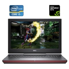 Игровой ноутбук Б-класс Dell Inspiron 15 Gaming 7567 / 15.6" (1920x1080) IPS / Intel Core i5-7300HQ (4 ядра по 2.5 - 3.5 GHz) / 16 GB DDR4 / 128 GB SSD M.2 + 1000 GB HDD / nVidia GeForce GTX 1050, 4 GB GDDR5, 128-bit / WebCam
