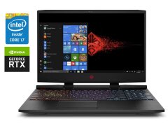 Игровой ноутбук Б-класс HP Omen 15-dc1025cl / 15.6" (1920x1080) IPS / Intel Core i7-9750H (6 (12) ядер по 2.6 - 4.5 GHz) / 16 GB DDR4 / 512 GB SSD / nVidia GeForce RTX 2060, 6 GB GDDR6, 192-bit / WebCam