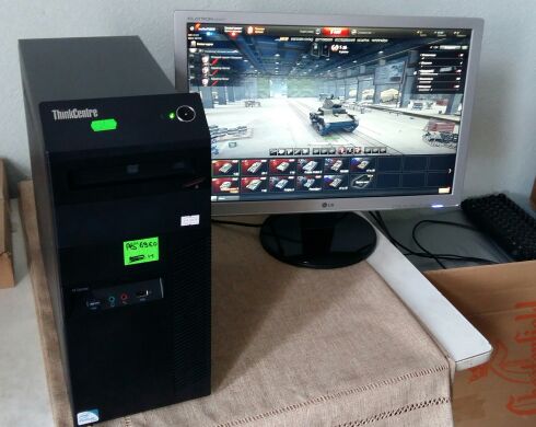 Lenovo m80 / Intel Core i3-530 (2(4) ядра по 2.9GHz) / 6GB DDR3 / 500GB HDD / GeForce GT 420 1GB 128bit + монитор LG w2242te / 22' / 1680x1050