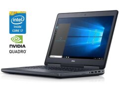 Мобильная рабочая станция Dell Precision 7710 / 17.3" (1920x1080) IPS / Intel Core i7-6920HQ (4 (8) ядра по 2.9 - 3.8 GHz) / 16 GB DDR4 / 256 GB SSD / nVidia Quadro M4000M, 4 GB GDDR5, 256-bit / WebCam