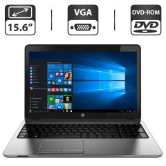 Ноутбук HP ProBook 450 G1 / 15.6" (1366x768) TN / Intel Core i5-4200M (2 (4) ядра по 2.5 - 3.1 GHz) / 4 GB DDR3 / 500 GB HDD / Intel HD Graphic 4600 / WebCam / DVD-ROM / VGA