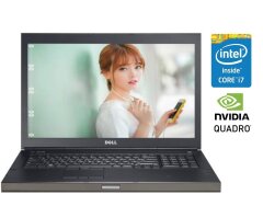 Мобильная рабочая станция Б-класс Dell Precision M6800 / 17.3" (1920x1080) TN / Intel Core i7-4800MQ (4 (8) ядра по 2.7 - 3.7 GHz) / 32 GB DDR3 / 512 GB SSD + 500 GB HDD / nVidia Quadro K5100M, 8 GB GDDR5, 256-bit / WebCam