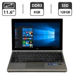 Нетбук HP EliteBook 2170p / 11.6" (1366x768) TN / Intel Core i5-3437U (2 (4) ядра по 1.9 - 2.9 GHz) / 8 GB DDR3 / 128 GB SSD / Intel HD Graphics 4000 / WebCam / Windows 10 Pro