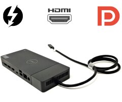 Док-станция Dell Dock WD19TB K20A / USB Type-C / HDMI, DisplayPort,  / USB 3.1, Thunderbolt 3 / Gigabit Ethernet + Блок питания