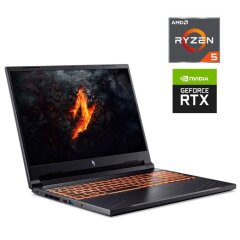Игровой ноутбук Acer Nitro V16 ANV16-41-R12R / 16" (1920x1200) IPS / AMD Ryzen 5 8645HS (6 (12) ядер по 4.3 - 5.0 GHz) / 16 GB DDR5 / 1000 GB SSD / nVidia GeForce RTX 4060, 8 GB GDDR6, 128-bit / WebCam