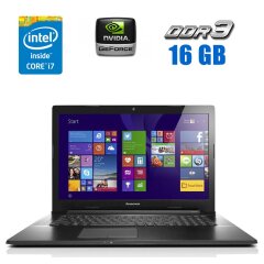 Ігровий ноутбук Lenovo G70-70 / 17.3" (1600x900) TN / Intel Core i7-4510U (2 (4) ядра по 2.0 - 3.1 GHz) / 16 GB DDR3 / 240 GB SSD / nVidia GeForce 820M, 2 GB DDR3, 64-bit / WebCam