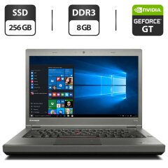 Ноутбук Lenovo ThinkPad T440p / 14" (1366x768) TN / Intel Core i5-4210M (2 (4) ядра по 2.6 - 3.2 GHz) / 8 GB DDR3 / 240 GB SSD / nVidia GeForce GT 730M, 2 GB GDDR3, 128-bit / WebCam / DVD-ROM