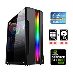 Ігровий ПК Tower / Intel Core i7-2600 (4 (8) ядра по 3.4 - 3.8 GHz) / 8 GB DDR3 / 500 GB SSD + 500 GB HDD / nVidia GeForce GTX 1660 Super, 6 GB GDDR6, 192-bit
