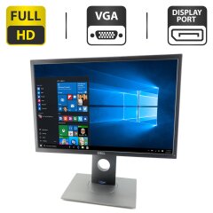 Монитор Dell P2217H / 22" (1920x1080) IPS / VGA, HDMI, DisplayPort, USB-Hub / VESA 100x100 + Кабель питания