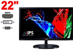 Монитор Б-класс LG 22EA53T / 22'' (1920x1080) IPS / 1x HDMI, 1x VGA, 1x DVI 