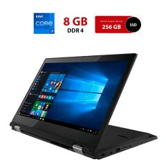Ноутбук-трансформер Б-клас Lenovo ThinkPad L380 Yoga / 13.3" (1920x1080) IPS Touch / Intel Core i5-8350U (4 (8) ядра по 1.7 - 3.6 GHz) / 8 GB DDR4 / 256 GB SSD / Intel UHD Graphics 620 / WebCam / HDMI