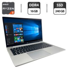 Ультрабук HP EliteBook 845 G8 / 14" (1920x1080) IPS / AMD Ryzen 5 Pro 5650U (6 (12) ядер по 2.3 - 4.2 GHz) / 16 GB DDR4 / 240 GB SSD / AMD Radeon Vega 7 / WebCam
