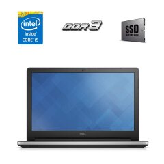 Ноутбук Б-клас Dell Inspiron 5558 / 15.6" (1366x768) TN / Intel Core i5-5200U (2 (4) ядра по 2.2 - 2.7 GHz) / 8 GB DDR3 / 120 GB SSD / Intel HD Graphics 5500 / WebCam