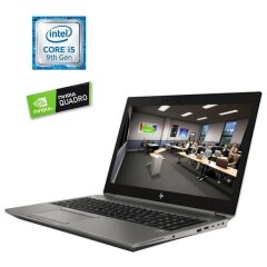 Мобильная рабочая станция HP ZBook 15 G6 / 15.6" (1920x1080) UWVA / Intel Core i5-9300H (4 (8) ядра по 2.4 - 4.1 GHz) / 32 GB DDR4 / 512 GB SSD M.2 / nVidia Quadro T1000, 4 GB GDDR5, 128-bit / WebCam / Win 10 Pro