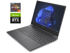 Ігровий ноутбук HP Victus 15-fb1013dx / 15.6" (1920x1080) IPS / AMD Ryzen 5 7535HS (6 (12) ядер по 3.3 - 4.55 GHz) / 16 GB DDR5 / 512 GB SSD / nVidia GeForce RTX 2050, 4 GB GDDR6, 64-bit / WebCam