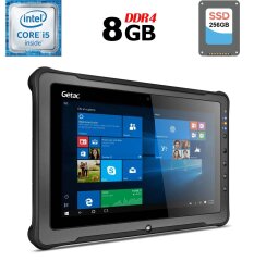 Защищенный планшет Getac F110 G3 / 11.6" (1366x768) IPS / Intel Core i5-6200U (2 (4) ядра по 2.3 - 2.8 GHz) / 8 GB DDR4 / 256 GB SSD / Intel HD Graphics 520 / HDMI / 4G LTE