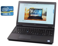 Ноутбук Dell Latitude 5590 / 15.6" (1920x1080) IPS / Intel Core i5-7300U (2 (4) ядра по 2.6 - 3.5 GHz) / 8 GB DDR4 / 256 GB SSD / Intel HD Graphics 620 / WebCam / Win 10 Pro