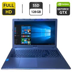 Ноутбук Б-клас Asus F550J / 15.6" (1920x1080) TN / Intel Core i5-4200H (2 (4) ядра по 2.8 - 3.4 GHz) / 12 GB DDR3 / 120 GB SSD / nVidia GeForce GTX 850M, 2 GB GDDR3, 128-bit / WebCam / DVD-ROM