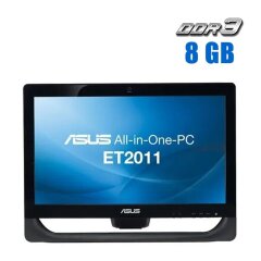 Моноблок Б-класс Asus ET2011AUKB / 20" (1600x900) TN / AMD E-450 (2 ядрa по 1.66 GHz) / 8 GB DDR3 / 320 GB HDD / AMD Radeon HD 6320 Graphics / WebCam