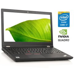 Мобильная рабочая станция Б-класс Lenovo ThinkPad P15 Gen 1 / 15.6" (1920x1080) IPS / Intel Core i7-8850H (6 (12) ядер по 2.6 - 4.3 GHz) / 16 GB DDR4 / 256 GB SSD NVMe / nVidia Quadro P1000, 4 GB GDDR5, 128-bit / WebCam