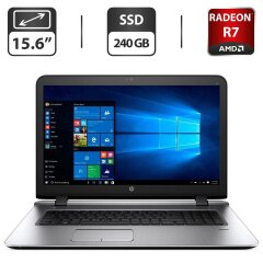 Ноутбук Б-класс HP Probook 470 G3 / 17.3'' (1600x900) TN / Intel Core i5-6200U (2 (4) ядра по 2.3 - 2.8 GHz) / 8 GB DDR4 / 240 GB SSD / AMD Radeon R7 M340, 1 GB GDDR3, 64-bit / WebCam / DVD-ROM / Windows 10 Pro
