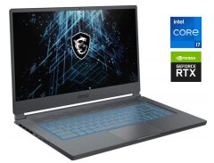 Ігровий ноутбук MSI Stealth 15M A11UEK / 15.6" (1920x1080) IPS / Intel Core i7-11375H (4 (8) ядра по 3.0 - 5.0 GHz) / 16 GB DDR4 / 512 GB SSD NVMe / nVidia GeForce RTX 3060, 6 GB GDDR6, 192-bit / WebCam