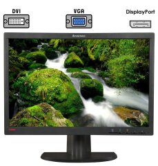Монитор Lenovo ThinkVision LT2252pwD / 22" (1680x1050) TN / DVI, VGA, DisplayPort, Audio / VESA 100x100
