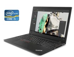 Ноутбук Б-клас Lenovo ThinkPad L580 / 15.6" (1920x1080) IPS / Intel Core i5-8250U (4 (8) ядра по 1.6 - 3.4 GHz) / 16 GB DDR4 / 250 GB SSD / Intel UHD Grphics 620 / WebCam
