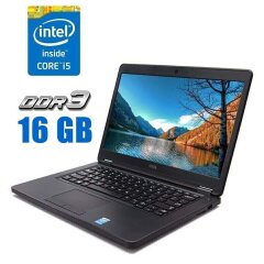 Ноутбук Dell Latitude E5450 / 14" (1366x768) TN / Intel Core i5-5200U (2 (4) ядра по 2.2 - 2.7 GHz) / 16 GB DDR3 / 800 GB SSD / Intel HD Graphics 5500 / WebCam
