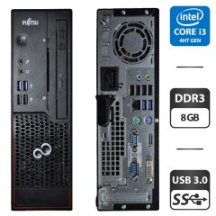Комп'ютер Fujitsu Esprimo C720 SFF / Intel Core i3-4130 (2 (4) ядра по 3.4 GHz) / 16 GB DDR3 / 320 GB HDD / Intel HD Graphics 4400 + Перехідник з DVI на VGA у подарунок