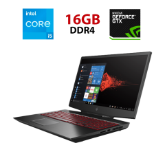 Игровой ноутбук HP Omen 17t-cb000 / 17.3" (1920x1080) IPS / Intel Core i5-9300H (4 (8) ядра по 2.4 - 4.1 GHz) / 16 GB DDR4 / 500 GB SSD / nVidia GeForce GTX 1650, 4 GB GDDR6, 128-bit / WebCam