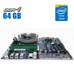 Комплект: Материнская плата HP Z440 / Intel Xeon E5-2640 v3 (8 (16) ядра по 2.6 - 3.4 GHz) (аналог i7-6850K) / 64 GB DDR4 / Socket LGA 2011 v3+v4 / NVMe boot + кулер ID-Cooling DK-01