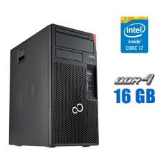 Компьютер Fujitsu Esprimo P957 E90+ Tower / Intel Core i7-6700 (4 (8) ядра по 3.4 - 4.0 GHz) / 16 GB DDR4 / 256 GB SSD / Intel HD Graphics 530 / Windows 10 Lic 