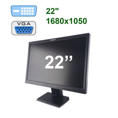 Lenovo L2250p / 22" (1680x1050) TN+film TFT / VGA, DVI
