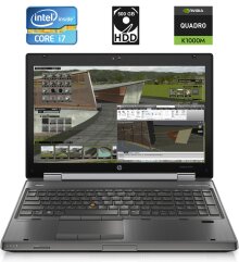 Мобильная рабочая станция HP EliteBook 8570w / 15.6" (1600x900) TN / Intel Core i7-3740QM (4 (8) ядра по 2.7 - 3.7 GHz) / 8 GB DDR3 / 500 GB HDD / nVidia Quadro K1000M, 2 GB DDR3, 128-bit / WebCam / DisplayPort