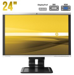 Монитор Б-класс HP Compaq LA2405wg / 24" (1920x1200) TN / DisplayPort, DVI, VGA, USB / VESA 100x100