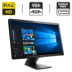 Монитор HP EliteDisplay S231d / 23" (1920x1080) IPS / USB-Hub, VGA, DisplayPort, LAN (RJ-45), Audio / WebCam / VESA 100x100 + Кабели (VGA, DisplayPort на выбор) и внешний блок питания в комплекте